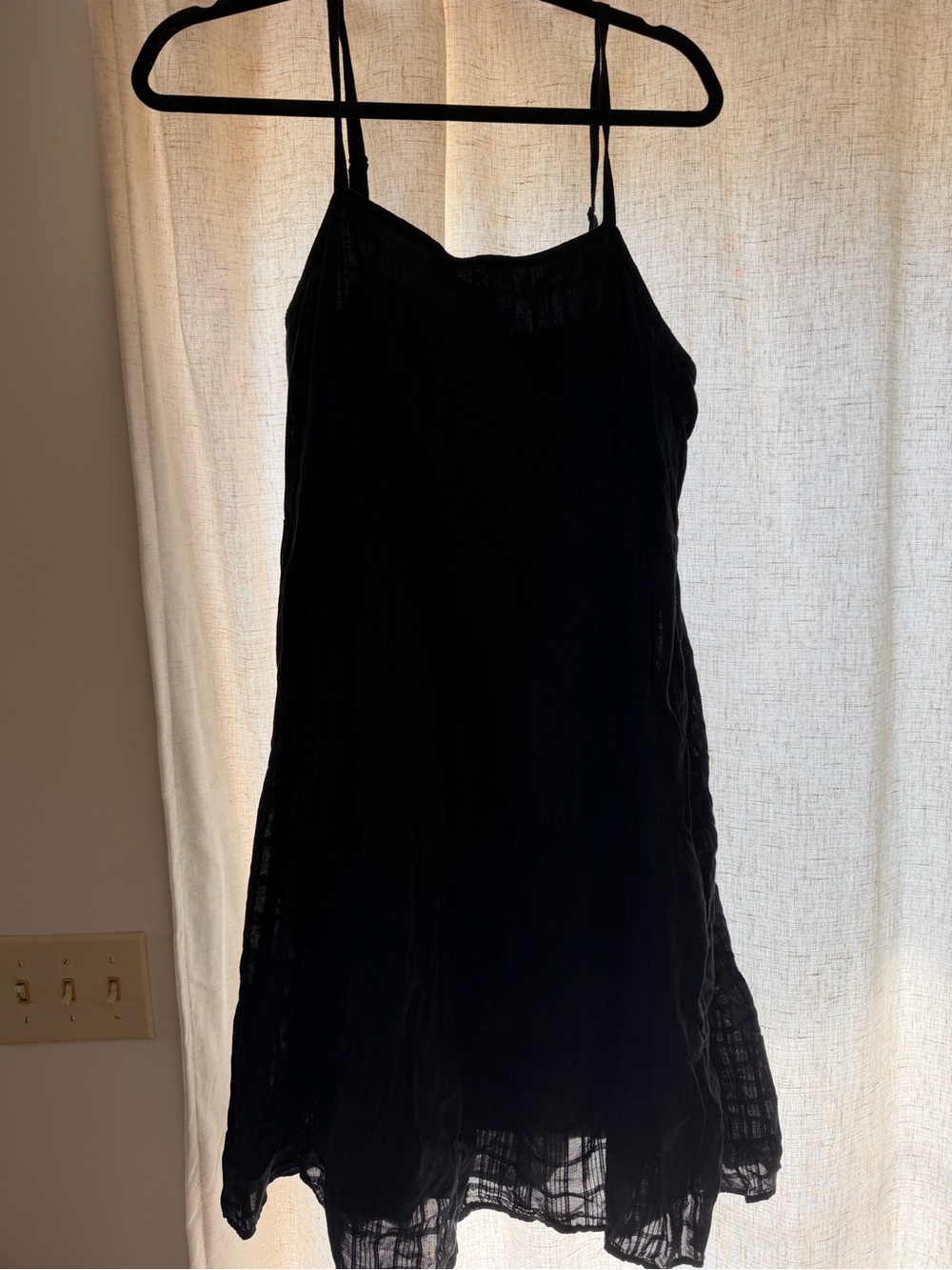 Old Navy Black Spaghetti Strap Sundress